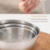 Stainless Steel Fruit Salad Bowl with Scale Noodles Bowl Dish Container  for Cooking Baking