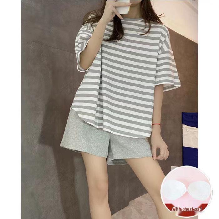 Women's Fairy Princess Nightdress - Summer 2024 Sweet Ruffled Short-Sleeve White Pajamas