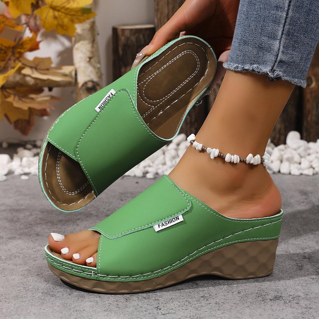Модные женские шлепанцы на платформе, летние повседневные модные шлепанцы, уличные роскошные сандалии, легкие туфли на танкетке для женщин, zapatos de mujer