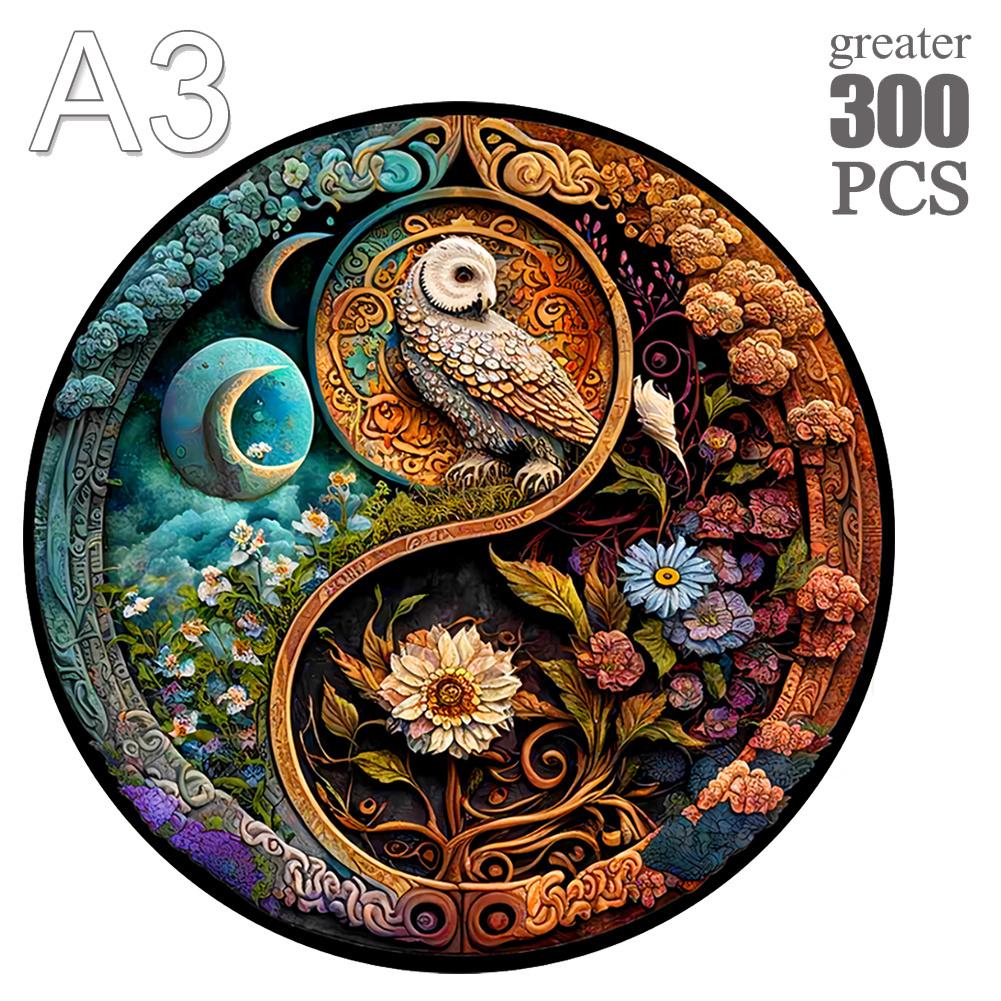 Нетоксичная деревянная головоломка с животными для взрослых и детей A3 A4 A5 3D дерево DIY поделки в форме Рождественский подарок Деревянная пазл-головоломка Подарки Новое