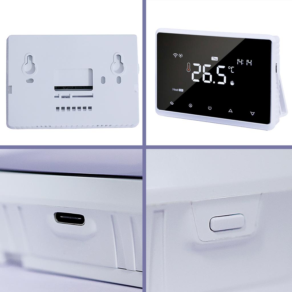 WIFI Smart Thermostat Smart Heating Radiator Thermostat Voice App Control Digital Programmable Thermostat Indoor Constant Temperature Controller