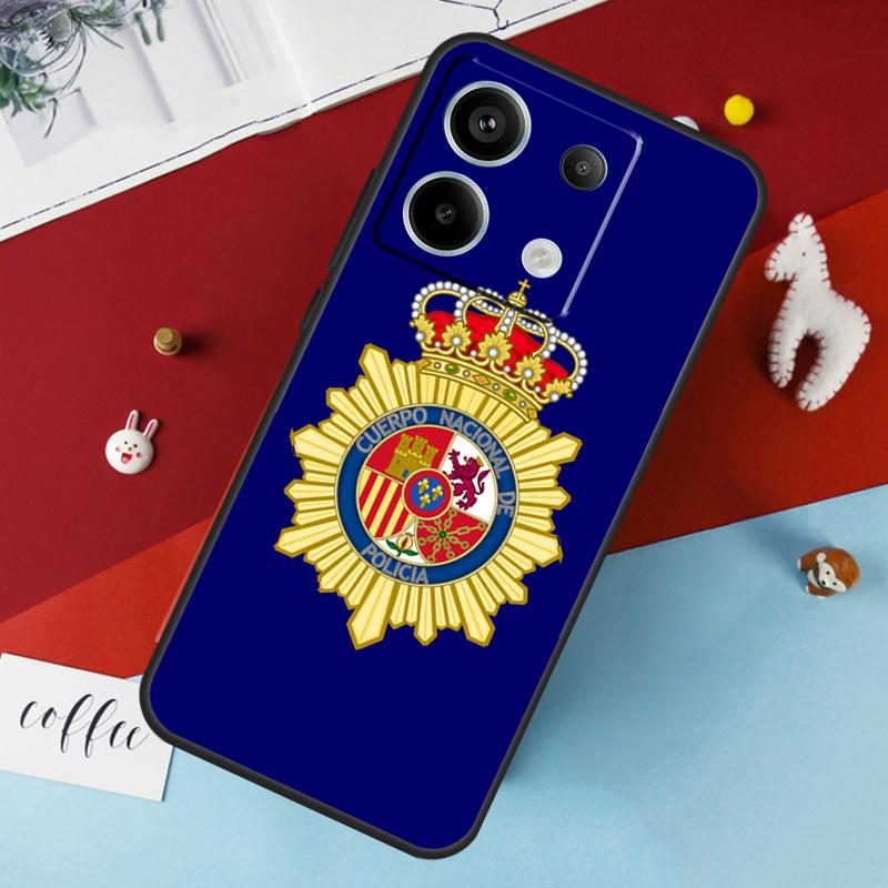 Чехол с логотипом Национальной полиции Испании для Xiaomi Redmi Note 13 12 10 8 9 11 Pro 12S 10S 11S Redmi 13C 10A 10C 9C 12C