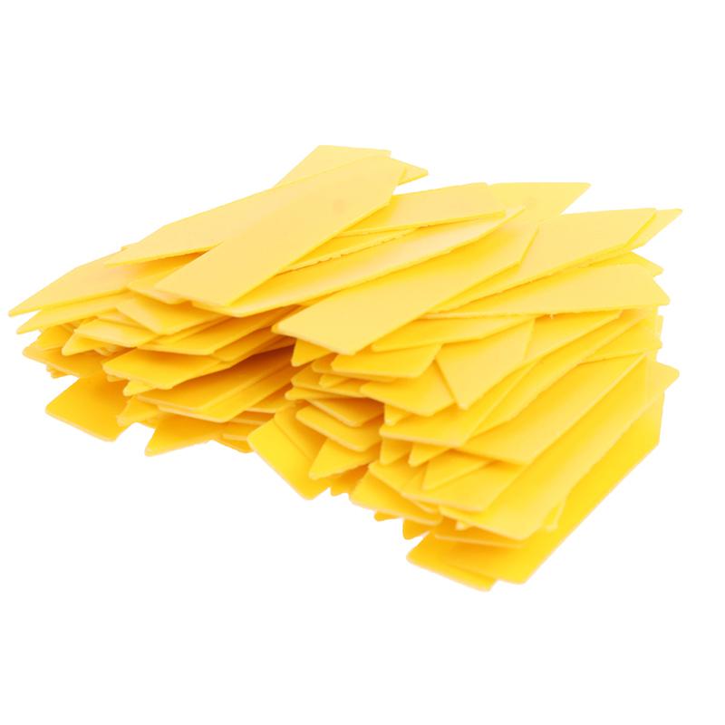 100 шт 5*1 см этикетки для растений комнатные бонсай имя бирка пластиковые разноцветные бирки для садоводства