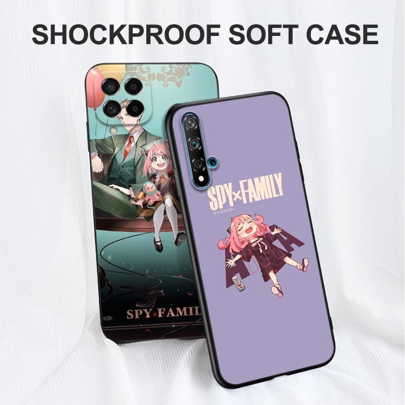 Черный чехол из ТПУ для Honor 8a Prime 8s 9 10X Lite 9A 9C 9X Premium Pro 9S Чехол spy x family-anya forger