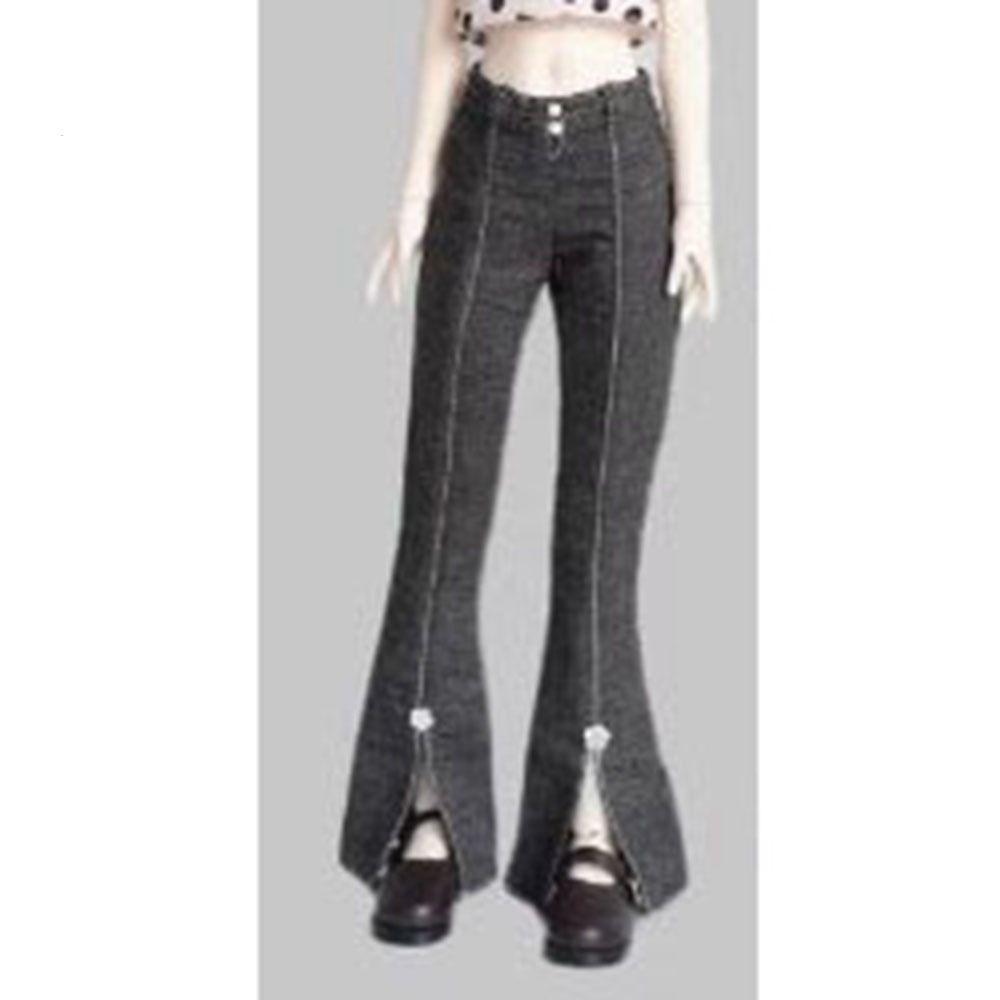 Cute Doll Trousers Elegant Doll Clothes Bell-bottoms Jeans Pants for 1/3 1/4 1/6 30/45/60cm Doll