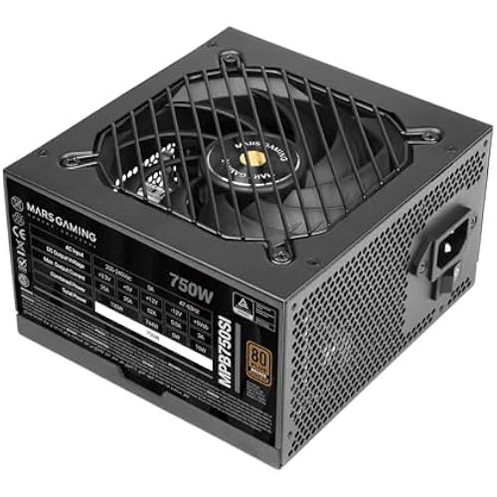 Блок питания для ПК ATX - MARS GAMING - MPB750SI - 750 Вт - 80Plus Bronze - Экстремальная тишина