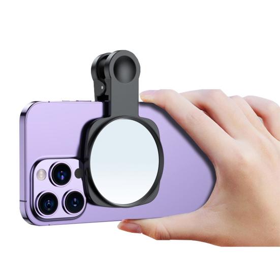 Мобильный телефон селфи портативное зеркало прозрачное регулируемое противоскользящее легкое зеркало для камеры смартфона отражение клипса