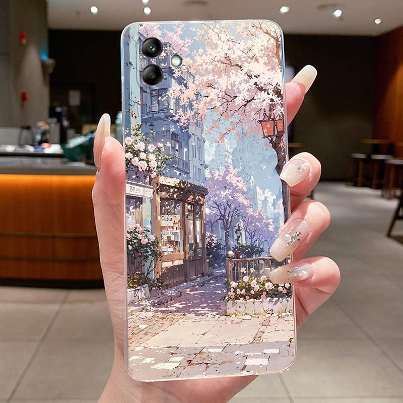 Чехол для Samsung A05 A04 A04E A03 Задняя крышка для Samsung Galaxy A05 Прозрачный Роскошный Дракон Милый Крутой Чехол для Телефона Мальчиков Девочек