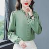 Women's Long Sleeve Mulberry Silk Shirt - 2024 Spring/Autumn Fashionable Temperament Top