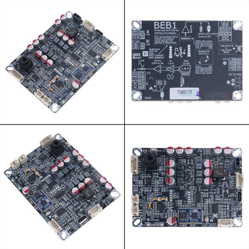 Плата-приемник звука QCC5171 BLE5.3 с поддержкой LDAC, коаксиальным и 3,5-мм выходами обеспечивает беспроводное качество звука