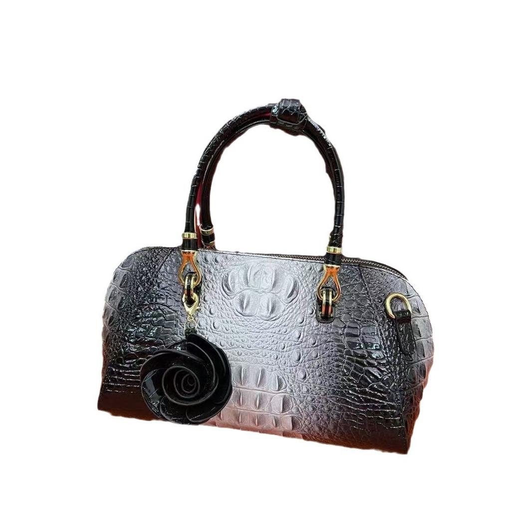 Премиальная женская сумка через плечо, мессенджер, большая вместимость, сумка-подушка с тиснением под крокодила