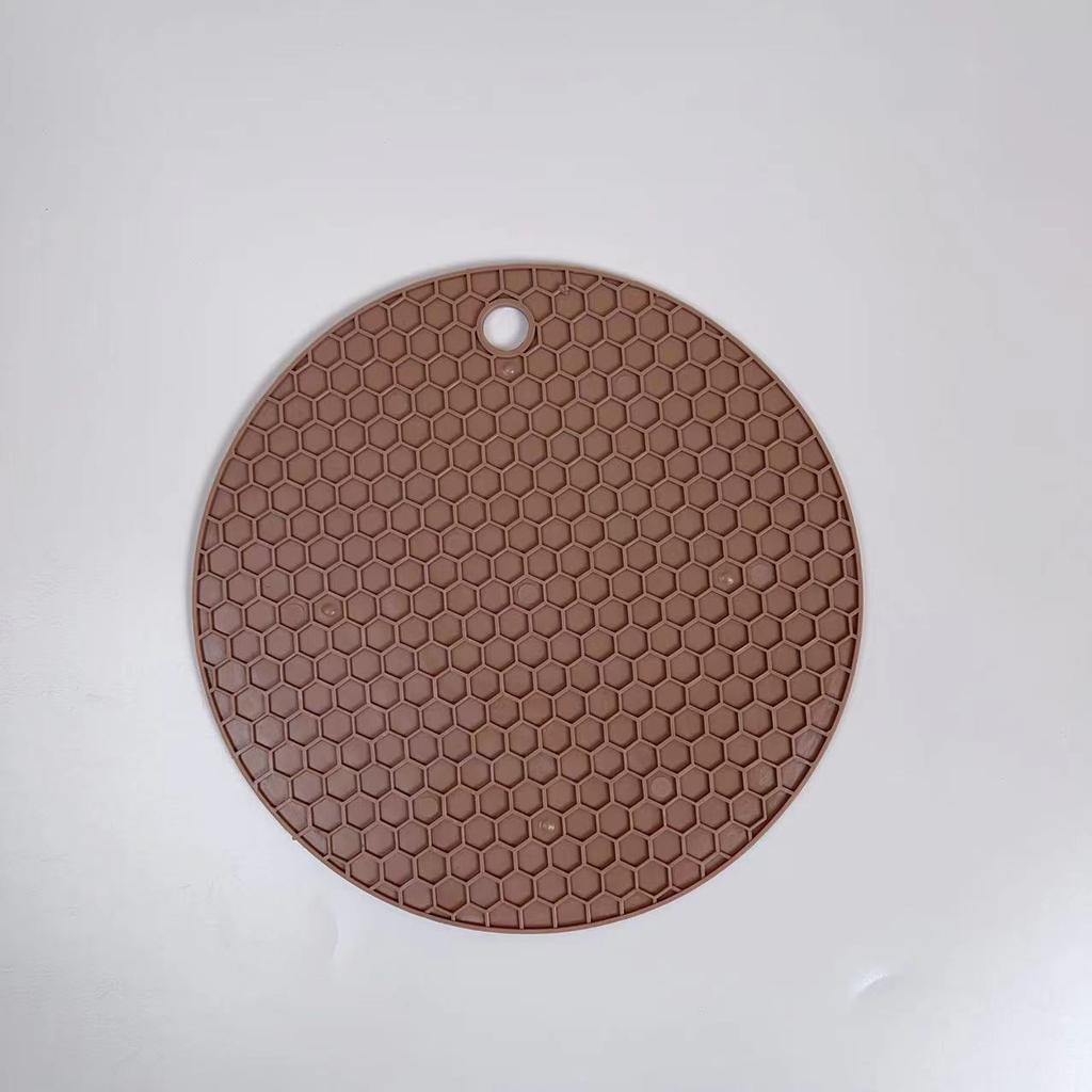 Desk Mat Tool Multifunctional Kitchen Silicone Tableware Circular Anti Slip Heat-resistant Coffee Cup Pot Holder Convenient