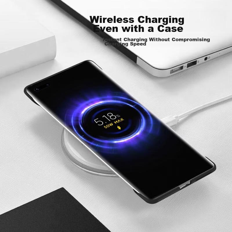POZZO Ultra-Thin Matte Case for Huawei Mate60 Pro/Pro+, Borderless Protective Cover, Shockproof Heat Dissipation, Simple, Popular Night Sky Black