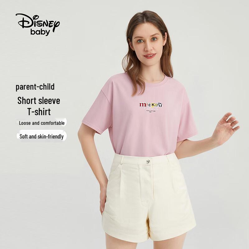Disney Семейная летняя хлопковая футболка с коротким рукавом
