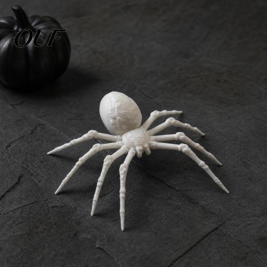 3D-печатная фигурка паука, реалистичная статуэтка, шарнирная, реалистичное поддельное украшение с гибкими суставами на тему Хэллоуина, гнущийся реквизит для
