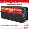 Инвертор чистой синусоиды для грузовика 12В/24В/48В в 220В, автомобильный инвертор 3000 Вт-5000 Вт