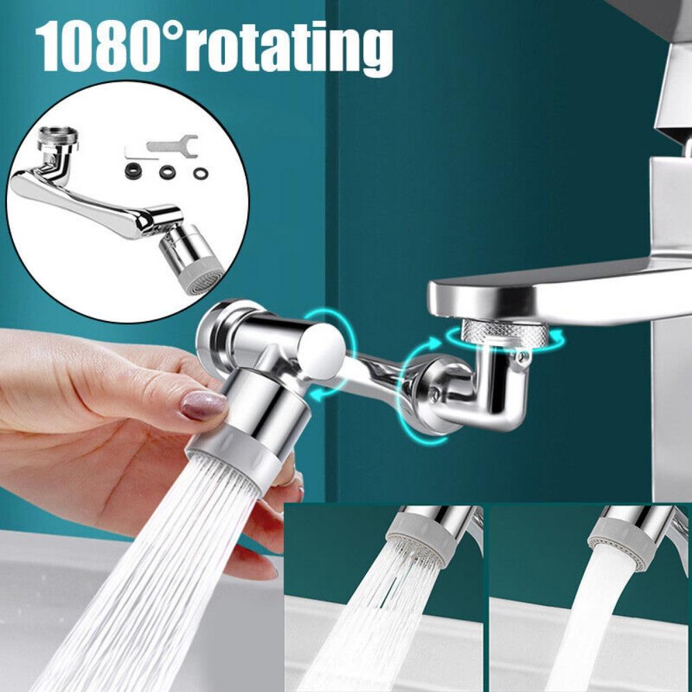 1080° Tap Nozzle Splash Filter Faucet 720° 2 Modes Swivel Sink Aerator Extender For Kitchen Toilet Wash Basin Water Tap Nozzle