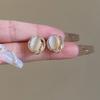 French Gentle Versatile Earrings Daily Sense Tassel Diamond Opal Simple Premium Sense Stud Earrings Women