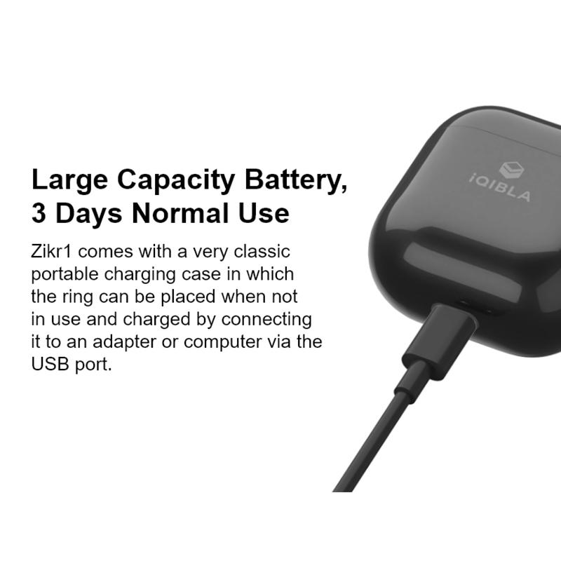 Кольцо-счетчик тасбих с зарядным устройством, счетчик времени молитвы, счетчик времени, умное кольцо, Bluetooth-совместимое, вибронапоминание 5,1