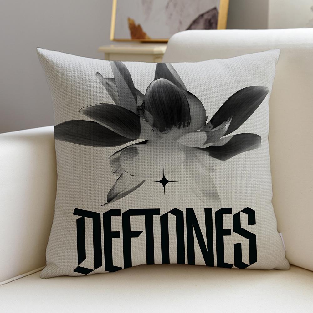 Alternative DDeftonesS Cushion Cover Breathable and skinfriendly linen pillowcase square removable and washable cushion