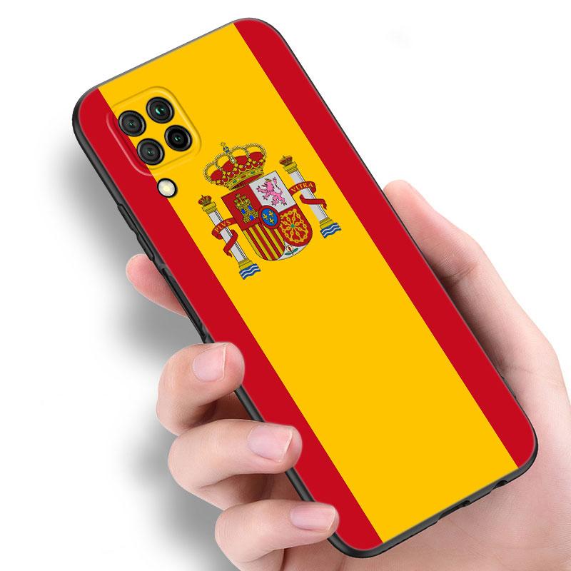 Испания Национальные Флаги Черный Чехол для Телефона Для Huawei P10 P20 P30 P40 Lite P50 P60 Art P50E P Smart Z 2018 2020 2021 Pro 2019