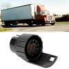 Duokon ABS 7 to 13 Pin Trailer Truck Caravan Tow Socket Plug Converter Adapter (Black)