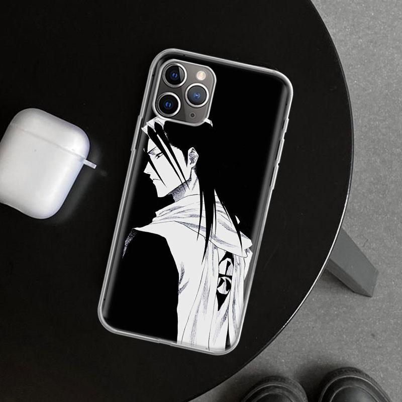 Чехол для телефона Bleach Кучики Бьякуя для iPhone 11 12 13 Mini 14 15 Plus 16 Pro Max 17 Air 7 8 + SE Художественный Индивидуальный Fundas 11