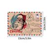 5Pcs Christmas Postcard Greeting Card Vintage Christmas Stamp Cards with Envelopes New Year Gift Card Xmas Party Decor Supplies