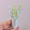 1:12 Dollhouse Miniature Lily Of The Valley Pot Plant Mini Tree Potted For Green Plant In Pot Doll House Furniture Home Decor