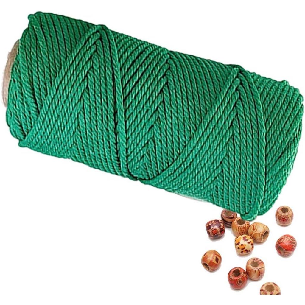 Шнур макраме 4 мм 100 м, хлопковая веревка, веревка, поделки, сделай сам, цветная нить, витой шпагат, ручное шитье, домашнее свадебное украшение