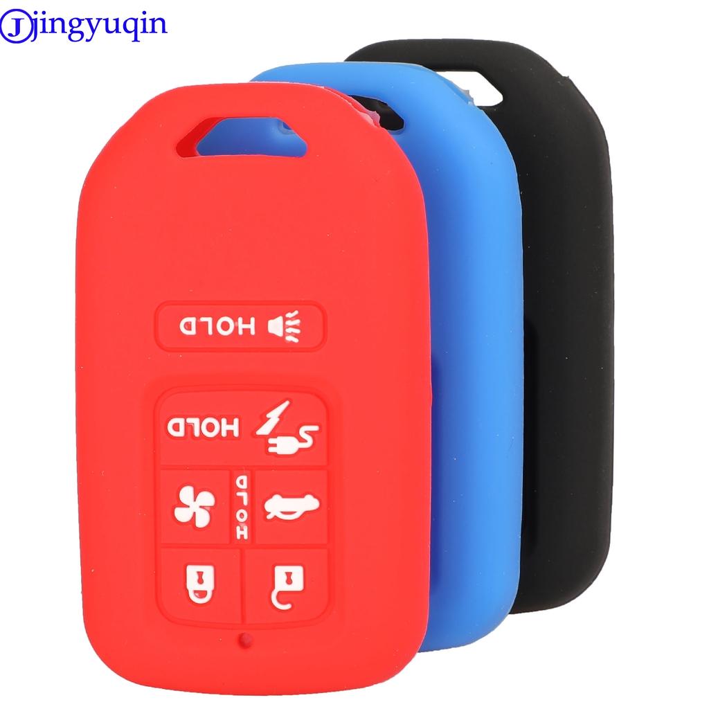 Jingyuqin 6B Remote Car Key силиконовый чехол для Honda Civic Accord Pilot CRV 2015 2016 2017 2018 держатель стиль