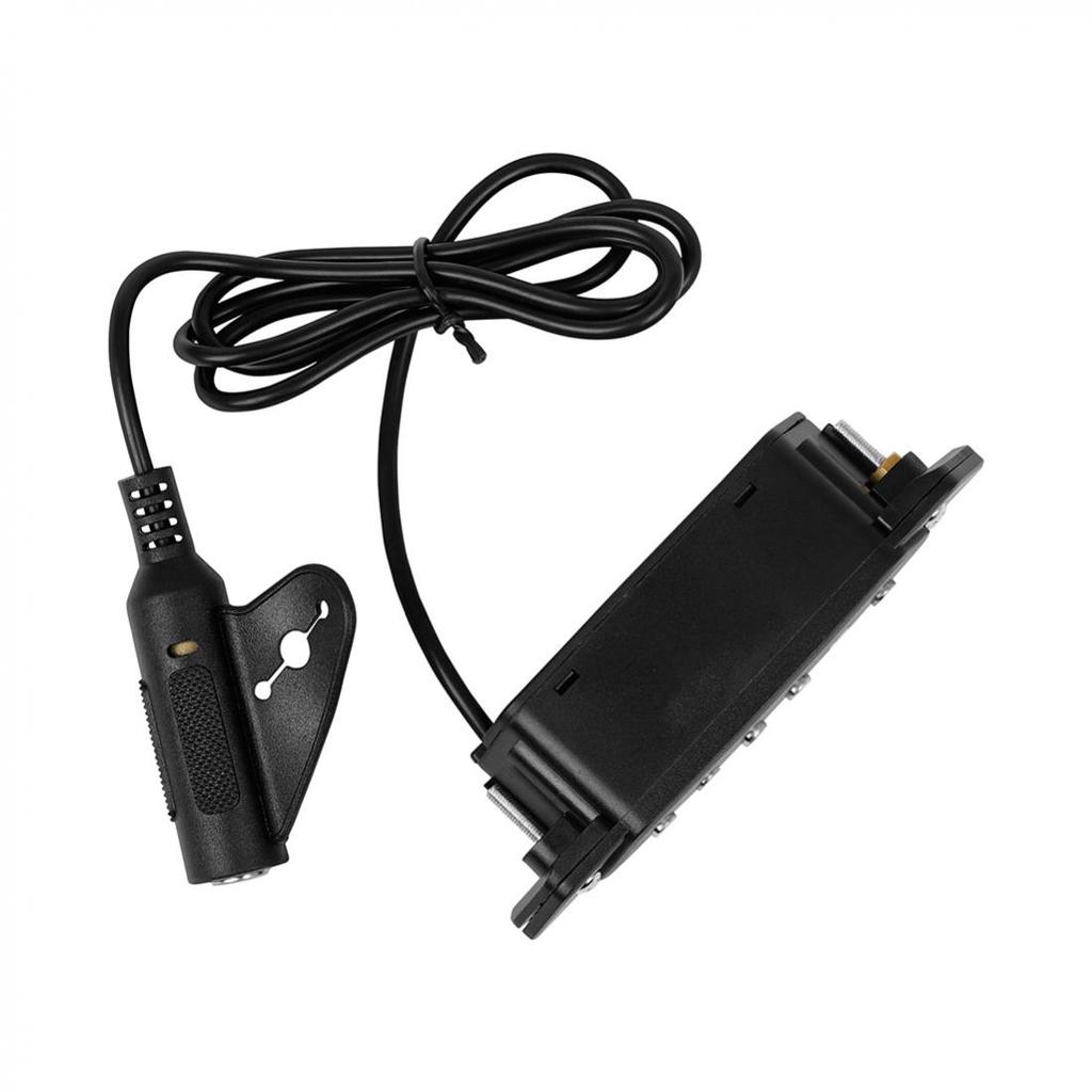 Звукосниматель для акустической гитары без перфорационного магнита со звуковым отверстием и аудиовыходом на хвостовом штифте