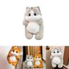 Large Gold Cat Plush Doll With Rabbit Fur And Knit Sweater For Kids