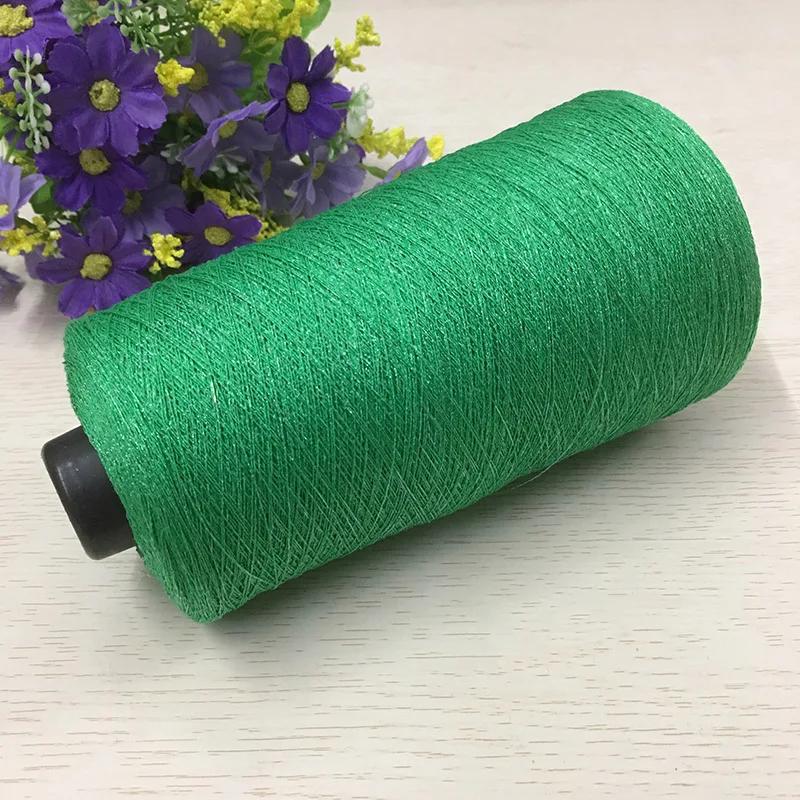 250 г Красивая блестящая льняная пряжа золотого и серебряного цвета для ручного вязания крючком, тонкая швейная нить для летнего кардигана, накидки