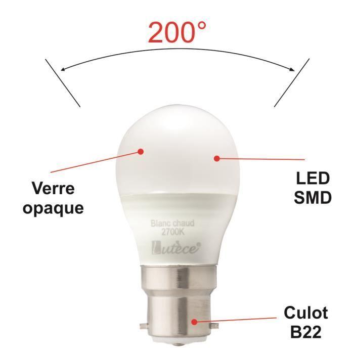 Ampoule LED - Noname - B22 - 8W - 806Lm - Blanc chaud - 30000h