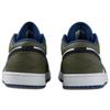 Jordan Air Jordan 1 Износостойкие Нескользящие Низкие Винтажные Баскетбольные Кроссовки Мужские Черно-Бело-Зеленые 553558-414(Команда679-)