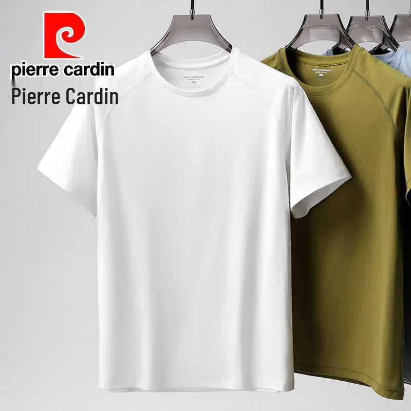 Pierre Cardin Мужская футболка с круглым вырезом, охлаждающая, быстросохнущая