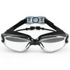 Очки высокой четкости в большой оправе. Универсальные очки для плавания для взрослых. Водонепроницаемые и противотуманные гальваники. Встроенные беруши и очки для плавания.