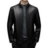 Autumn Genuine Leather Jacket Men's Slim Short Stand Collar Leather Jacket Middle-aged and Elderly Men's Genuine Leather Jacket
