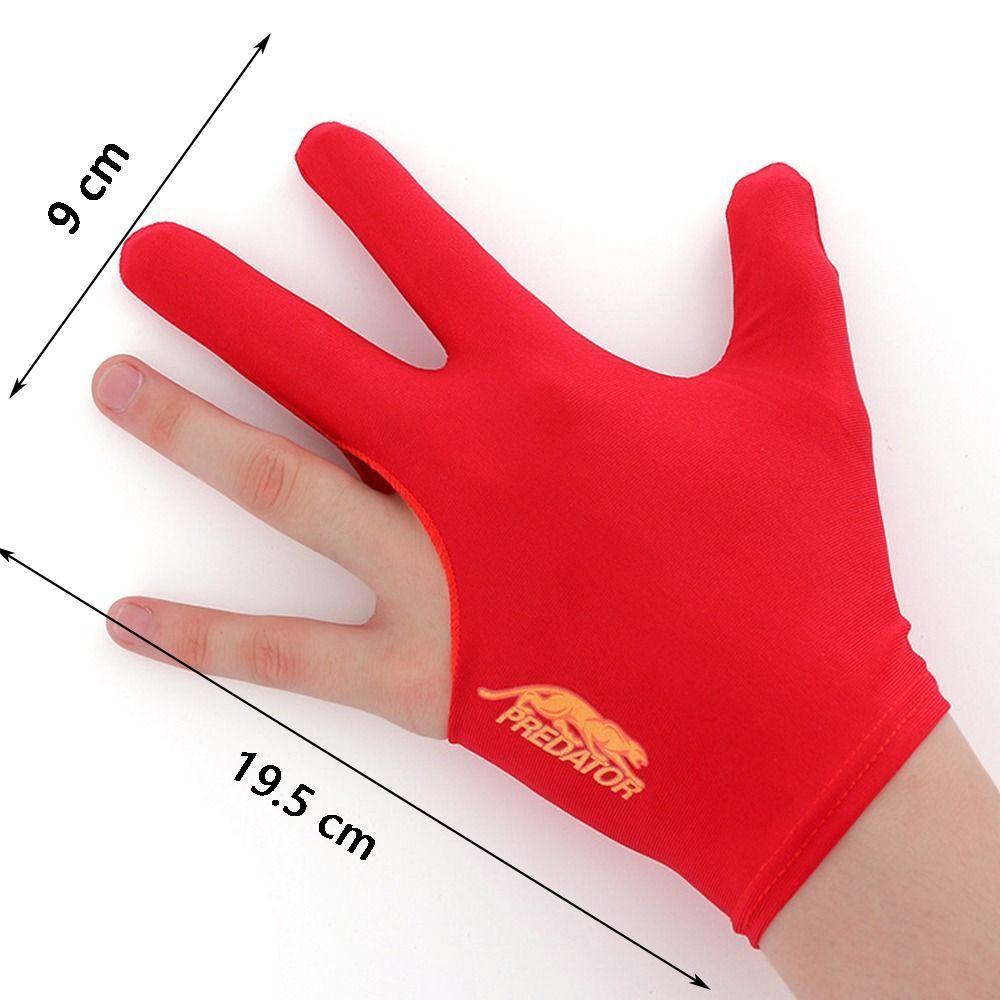Breathable Snooker Gloves Spandex Three Finger Gloves New Billiard Accessories  Men Women