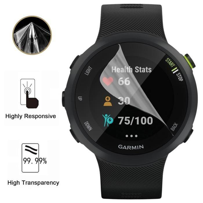 Protection écran pour Garmin Forerunner 45s [Pack 6] Film Plastique Protecteur Résistant Ultra Mince Phonillico