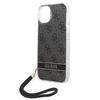 Etui do iPhone 14 Plus Guess Hardcase 4G Print Pasek Czarne