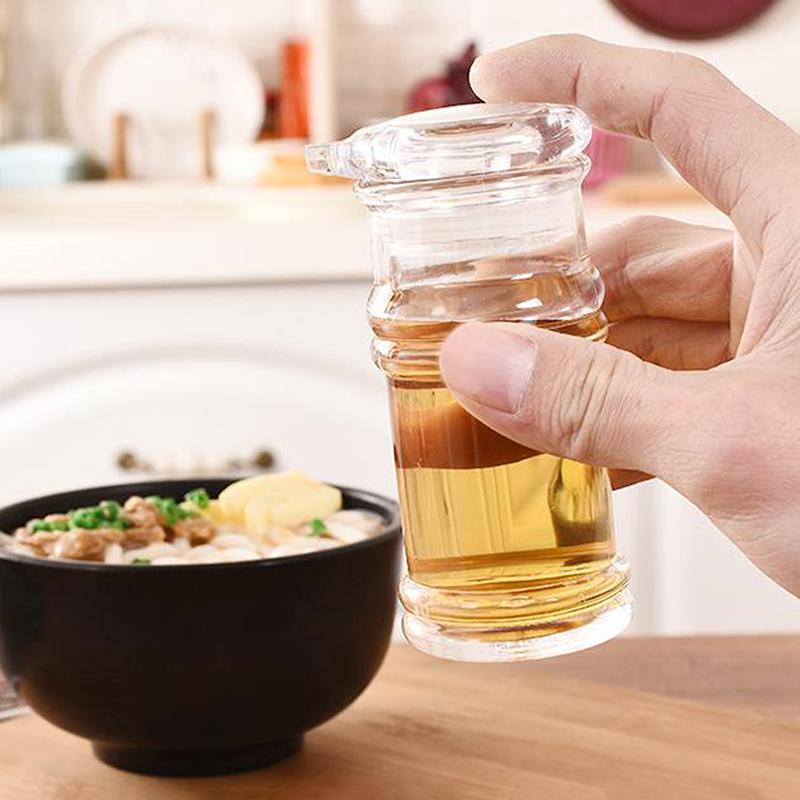 Acrylic Soy Sauce Bottle Large-Capacity Sealed Seasoning Pot Multifunctional Leak-Proof Vinegar Oil Bottle Kitchen Utensils Tool