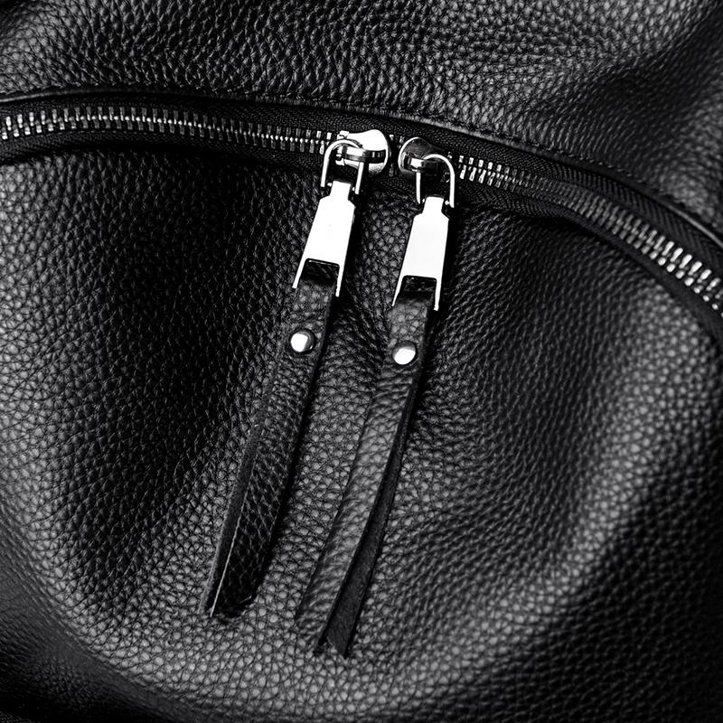 Luxury Solid Cowhide Bags For Women 2023 New Designer High Quality Genuine Leather Backpacks Women School Bags For Teenage Girls