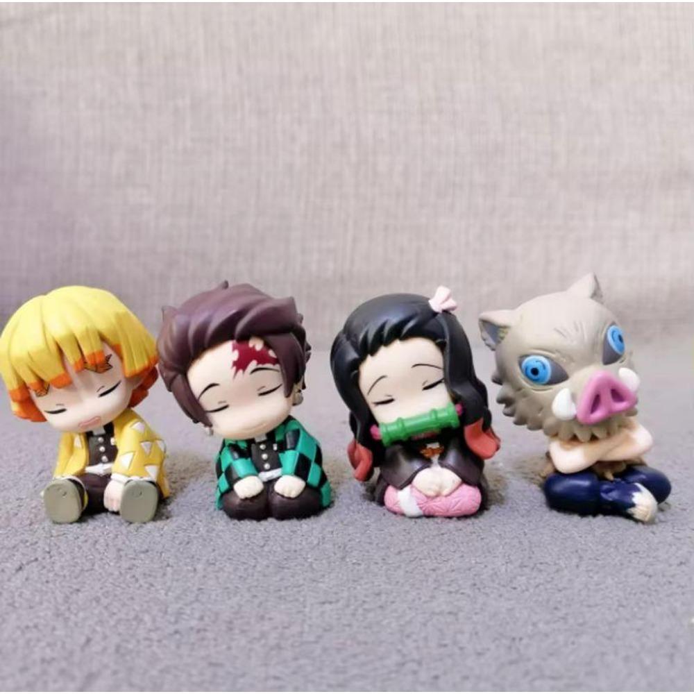 Новинка в наличии Демон Сидячая Поза Плечом к Плечу Слепой Бокс Каваи Камадо Фигурка Действия Настольный Декор Сюрприз-Подарки для Фанатов