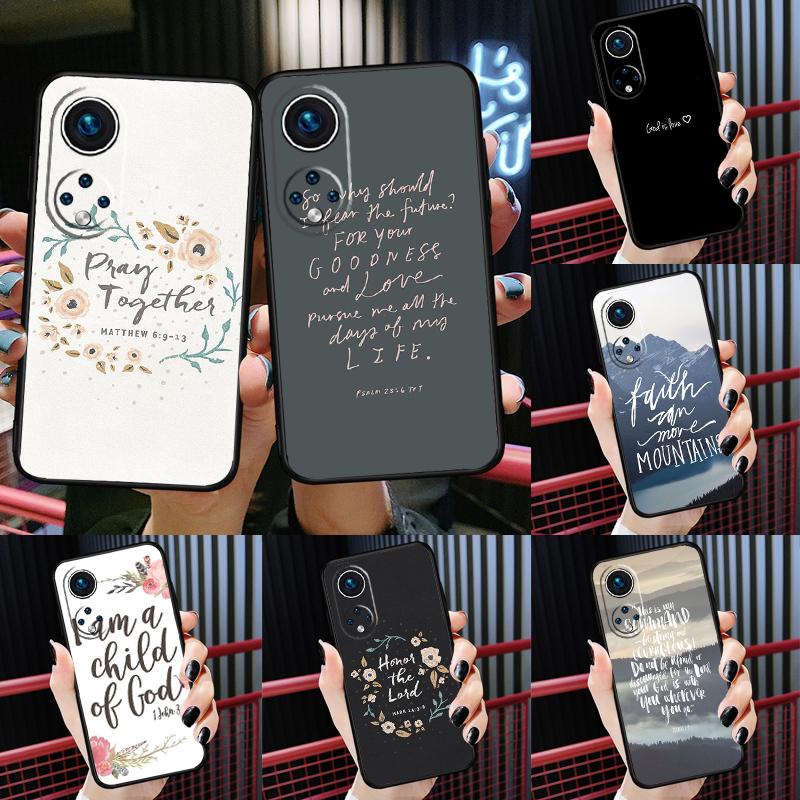 Bible Verse Quotes Case For Honor 200 Lite 50 70 90 X9c X9b X9a X8a X8b X7a X6a X8 X9 Magic 7 5 6 Pro Cover