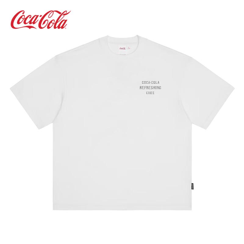 Мужская футболка Coca-Cola 2026 Summer с принтом в стиле distressed, с коротким рукавом