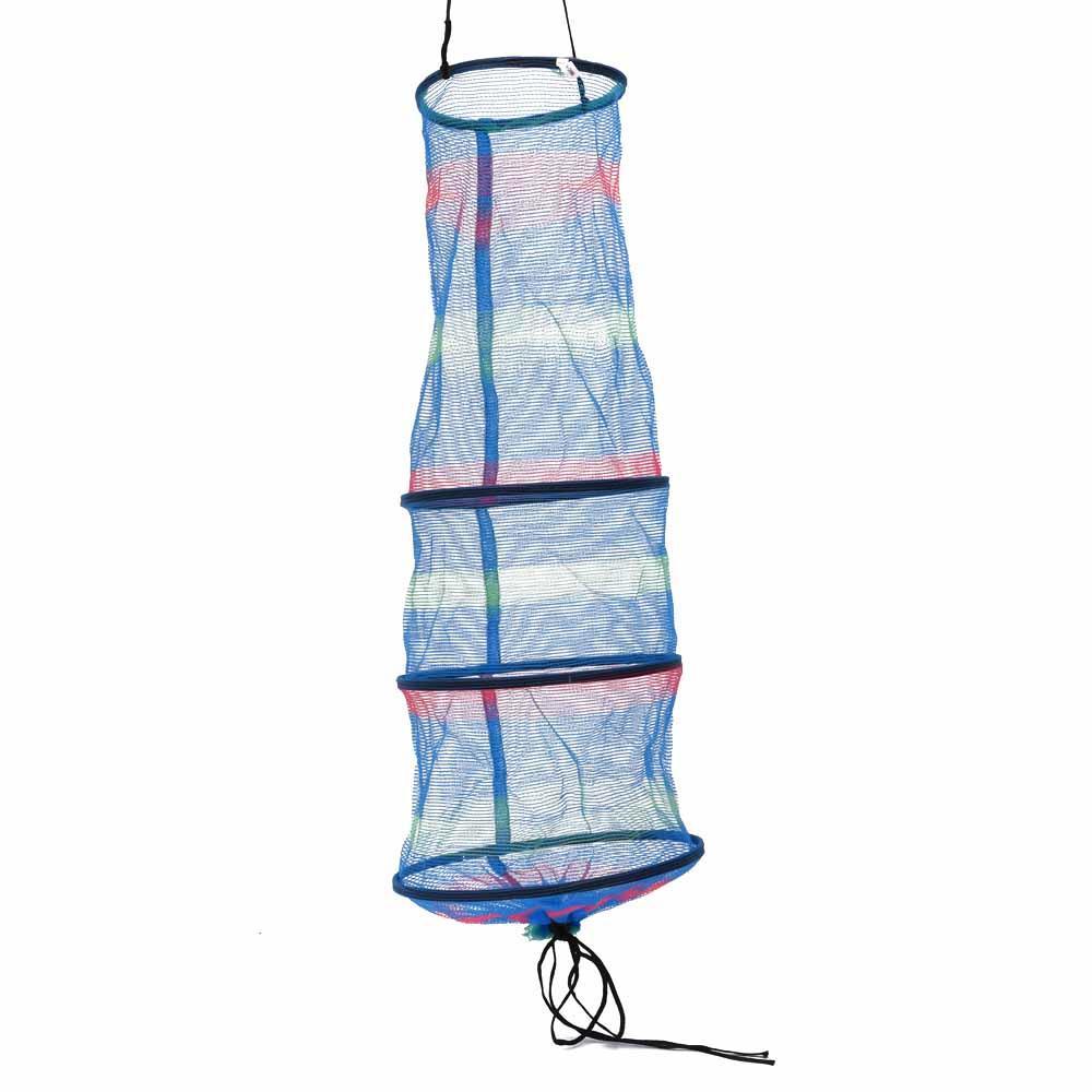 25 * 65cm Mini Three Tiered Collapsible Fishing Basket Creel Colorful