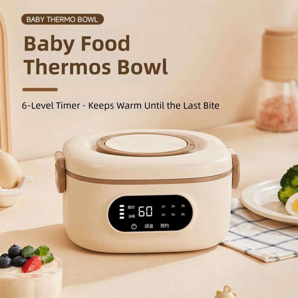 Heating Function Food Warmer Rechargeable Electric Heated Lunch Box Hot Meal Container School