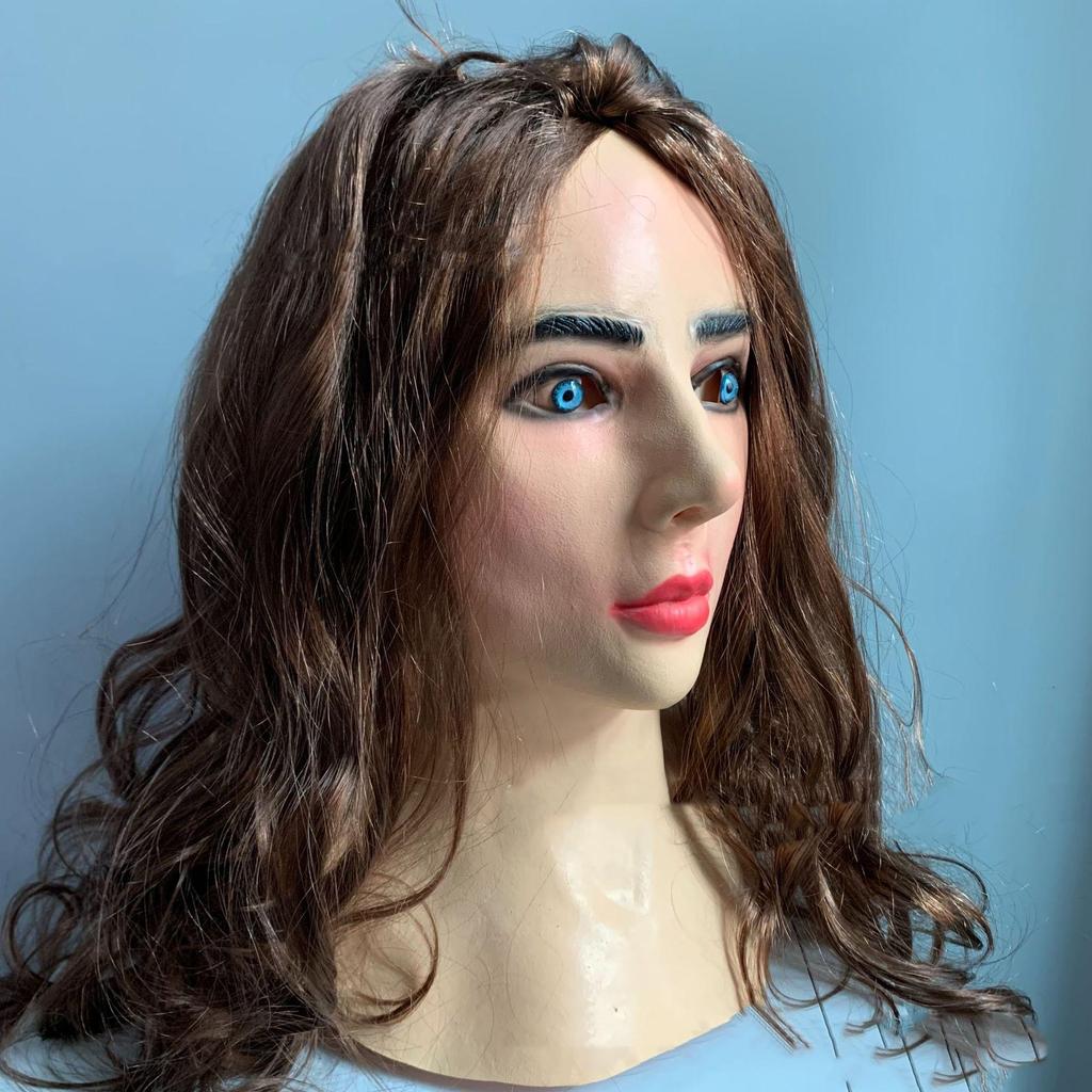 Маска из латекса для Хэллоуина, маска для прямой трансляции